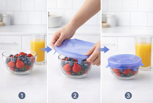 Pearl Haven - 6 Packs Silicone Stretch Lids Set